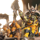 A Warhammer: Age of Sigmar Orruk Warboss miniature, exclusive to Games Workshop's new Warhammer+ subscription service.